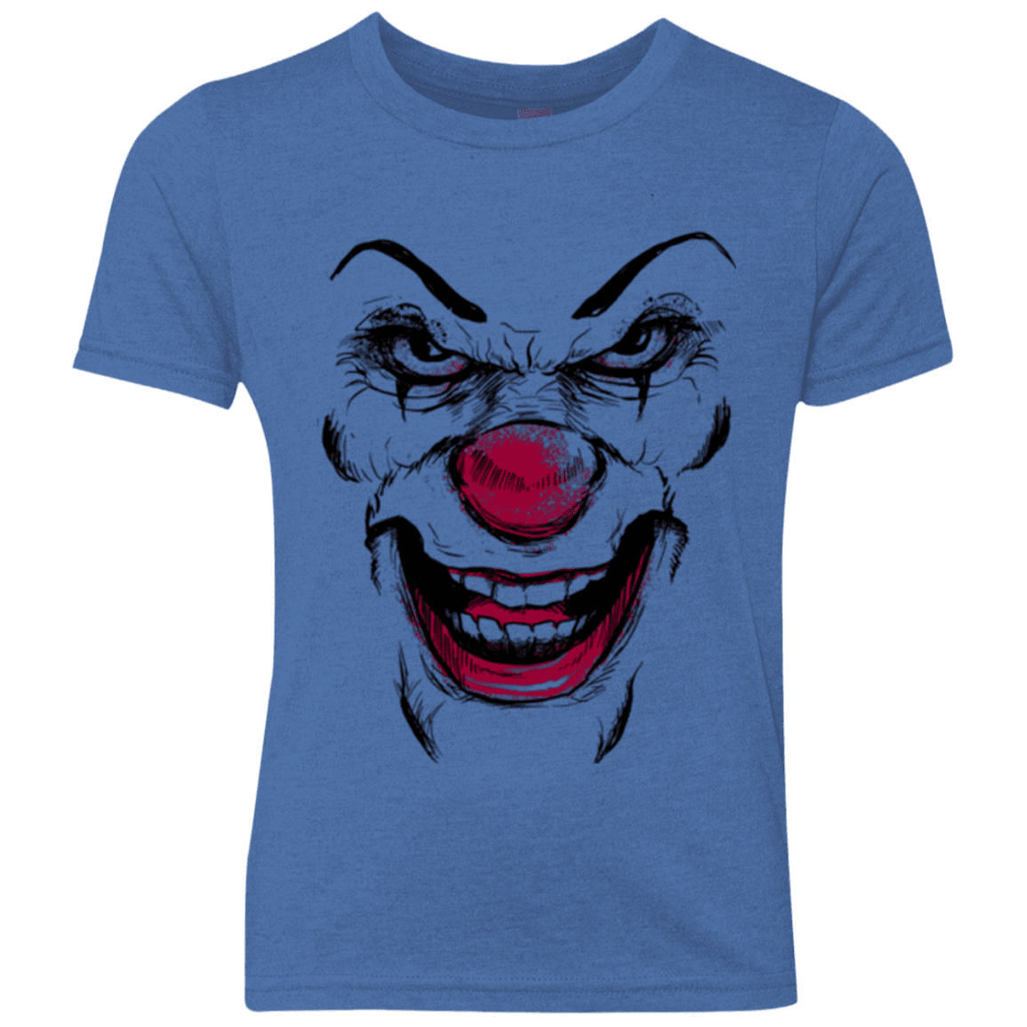 T-Shirts Vintage Royal / YXS Clown Face Youth Triblend T-Shirt