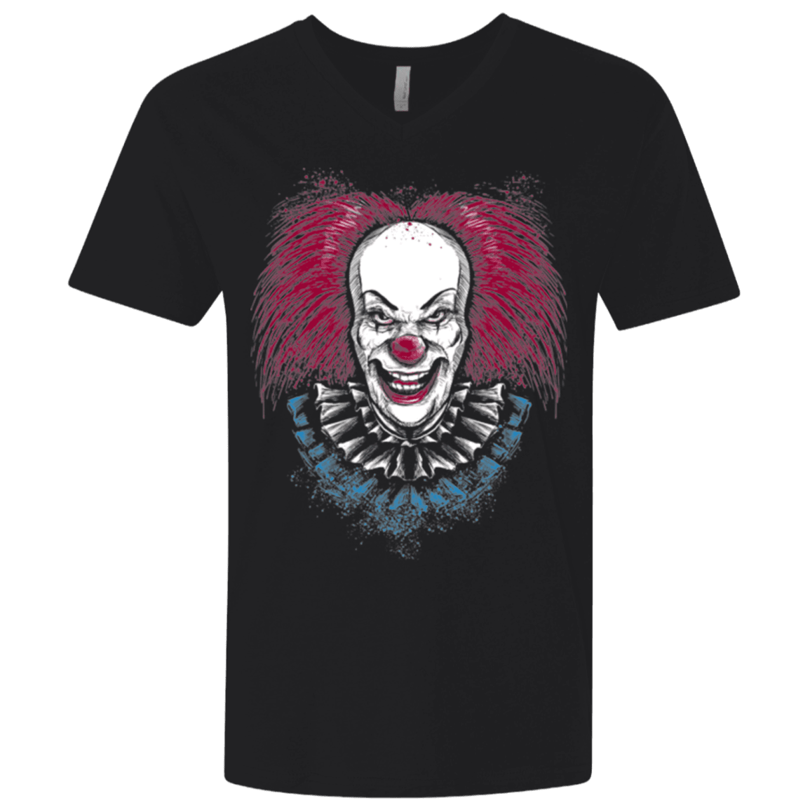 T-Shirts Black / X-Small Clown Horror Men's Premium V-Neck