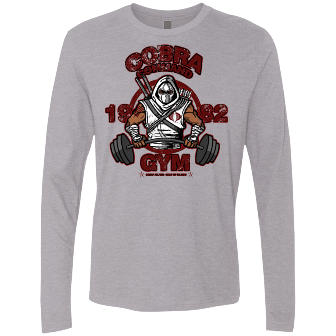 T-Shirts Heather Grey / Small Cobra Command Gym Men's Premium Long Sleeve