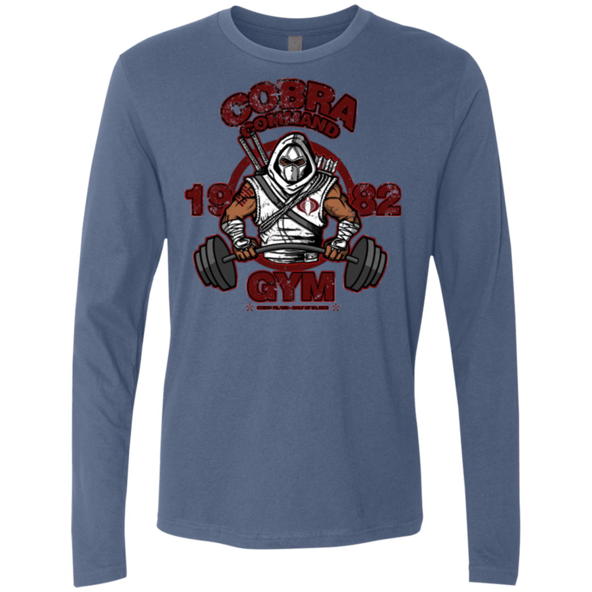 T-Shirts Indigo / Small Cobra Command Gym Men's Premium Long Sleeve