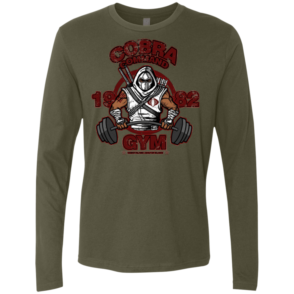 T-Shirts Military Green / Small Cobra Command Gym Men's Premium Long Sleeve