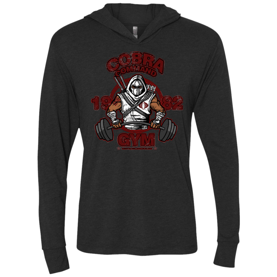 T-Shirts Vintage Black / X-Small Cobra Command Gym Triblend Long Sleeve Hoodie Tee