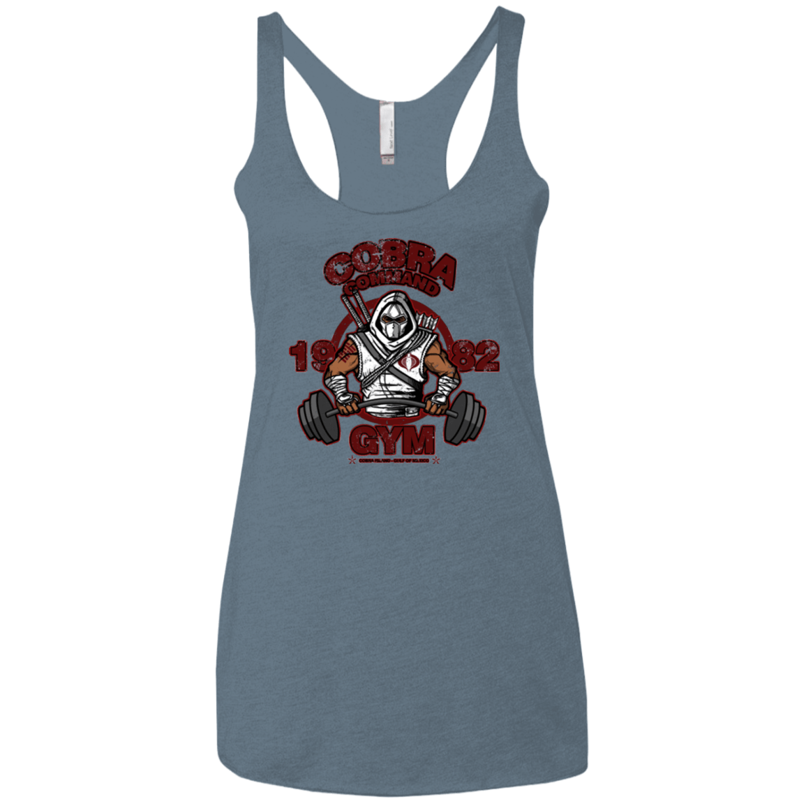 T-Shirts Indigo / X-Small Cobra Command Gym Women's Triblend Racerback Tank