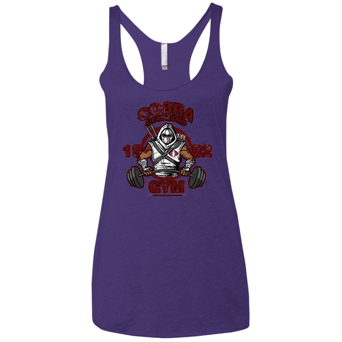 T-Shirts Purple / X-Small Cobra Command Gym Women's Triblend Racerback Tank