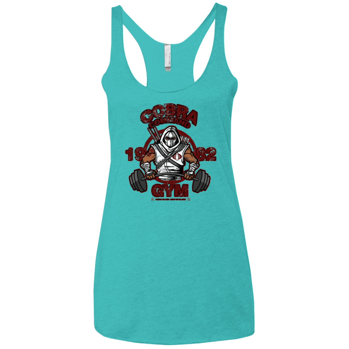 T-Shirts Tahiti Blue / X-Small Cobra Command Gym Women's Triblend Racerback Tank