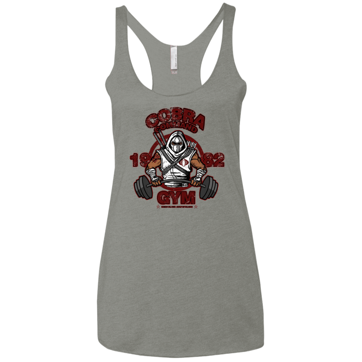 T-Shirts Venetian Grey / X-Small Cobra Command Gym Women's Triblend Racerback Tank