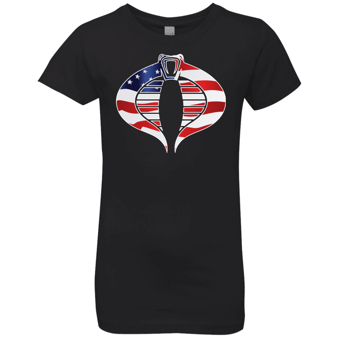 T-Shirts Black / YXS COBRA FLAG Girls Premium T-Shirt