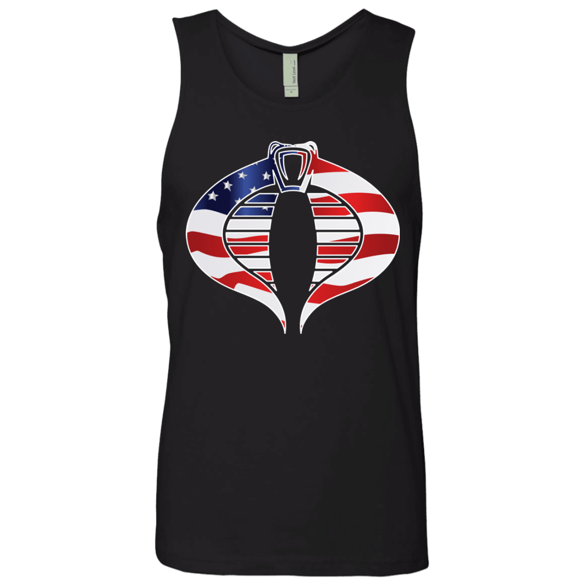 T-Shirts Black / Small COBRA FLAG Men's Premium Tank Top