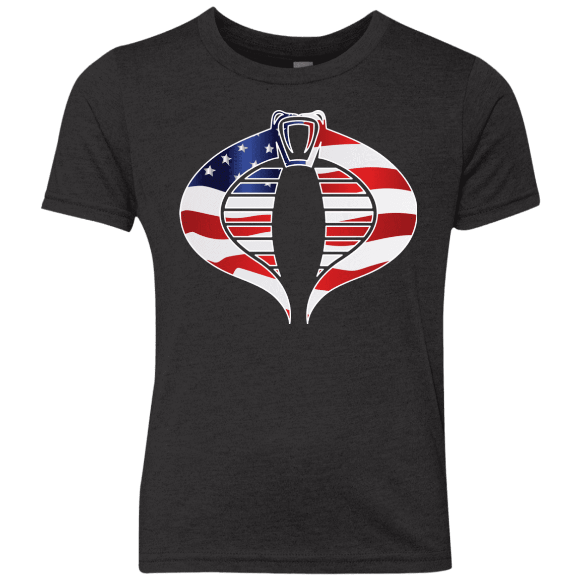 T-Shirts Vintage Black / YXS COBRA FLAG Youth Triblend T-Shirt
