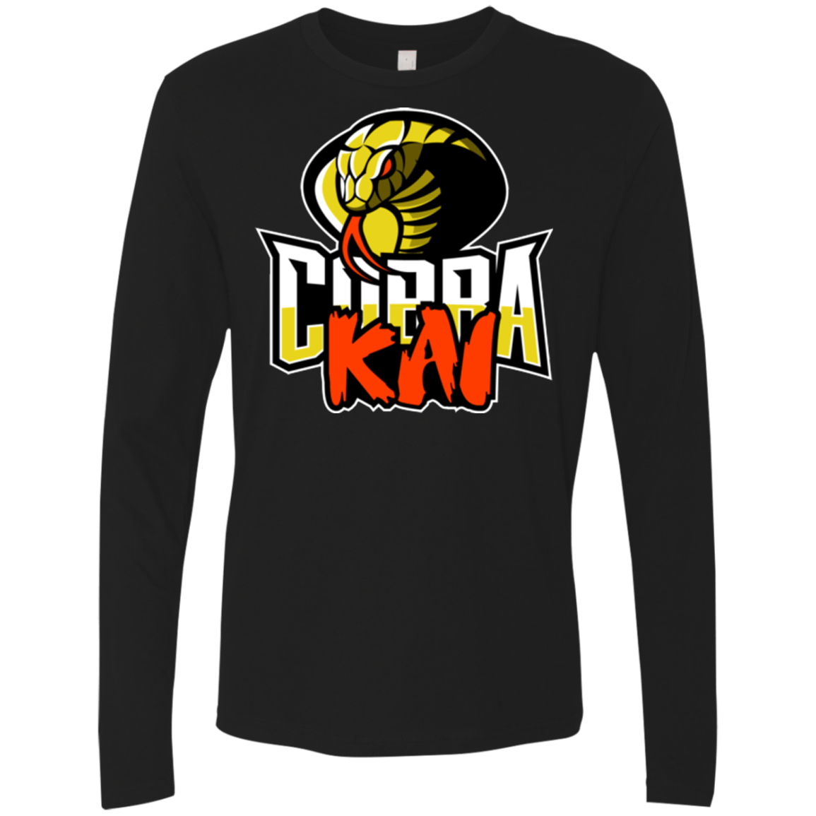 T-Shirts Black / S COBRA KAI Men's Premium Long Sleeve