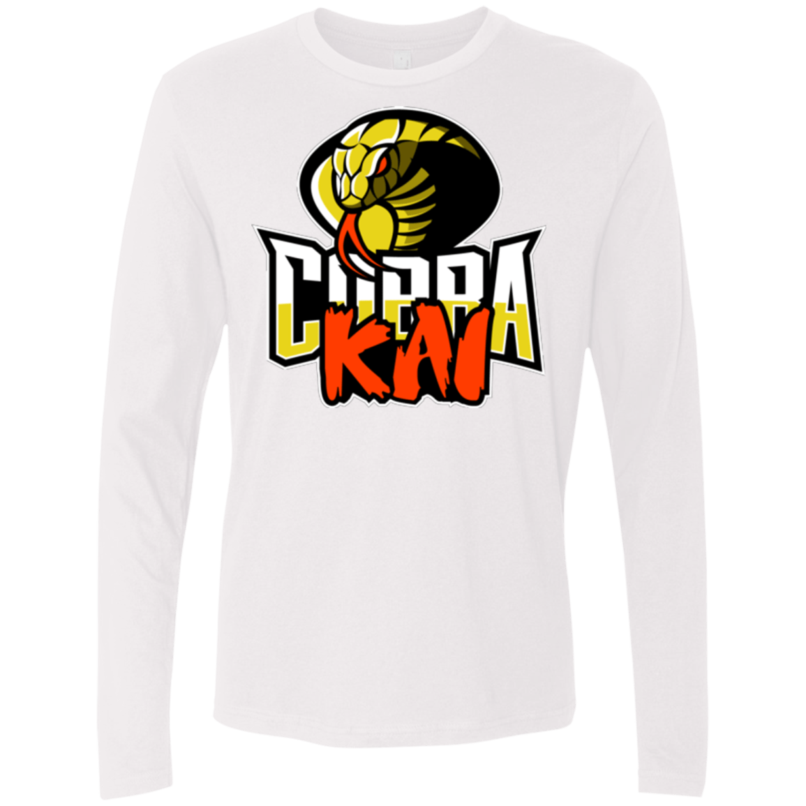 T-Shirts White / S COBRA KAI Men's Premium Long Sleeve