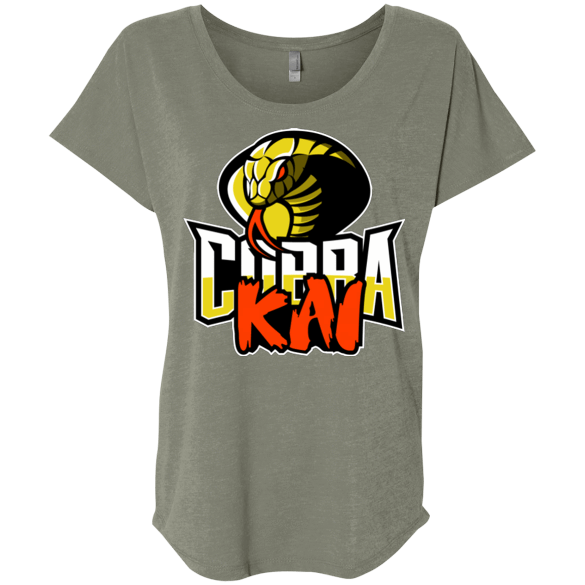 T-Shirts Venetian Grey / X-Small COBRA KAI Triblend Dolman Sleeve