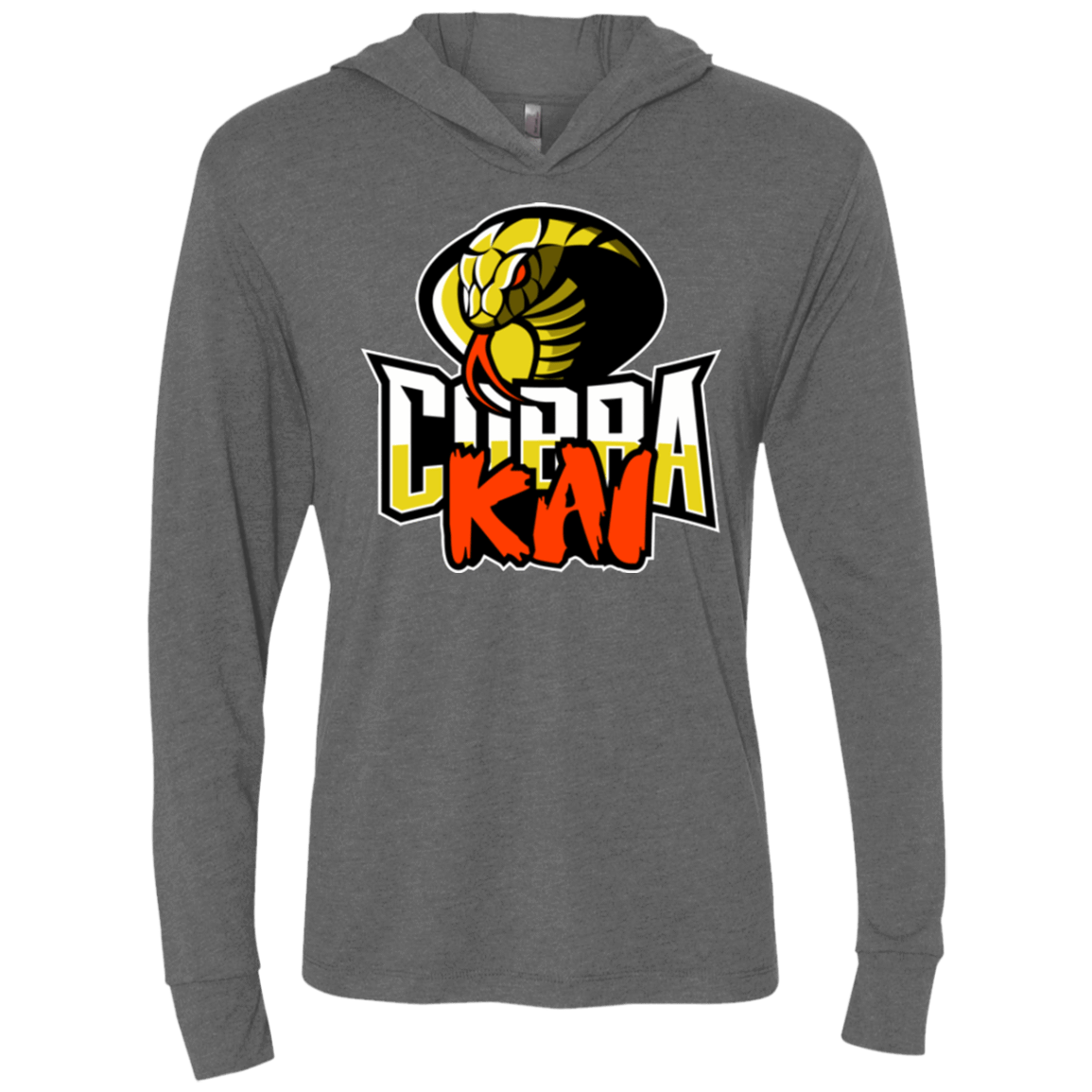 T-Shirts Premium Heather / X-Small COBRA KAI Triblend Long Sleeve Hoodie Tee