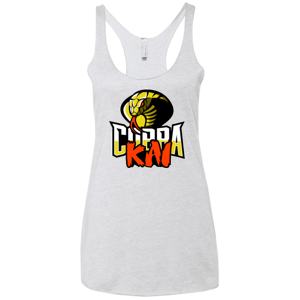 T-Shirts Heather White / X-Small COBRA KAI Women's Triblend Racerback Tank