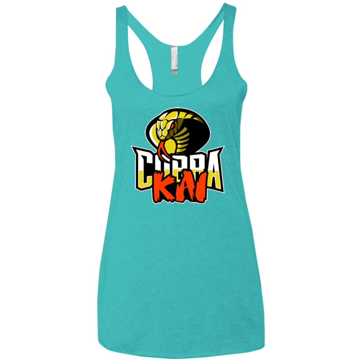 T-Shirts Tahiti Blue / X-Small COBRA KAI Women's Triblend Racerback Tank