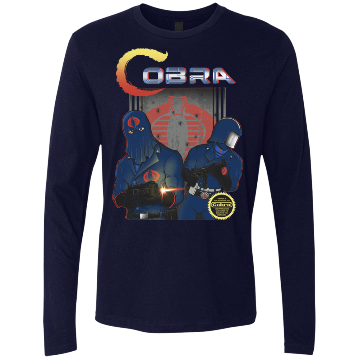 T-Shirts Midnight Navy / S COBRA Men's Premium Long Sleeve