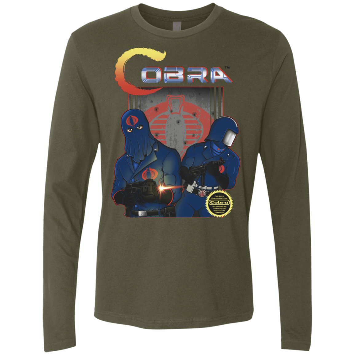 T-Shirts Military Green / S COBRA Men's Premium Long Sleeve