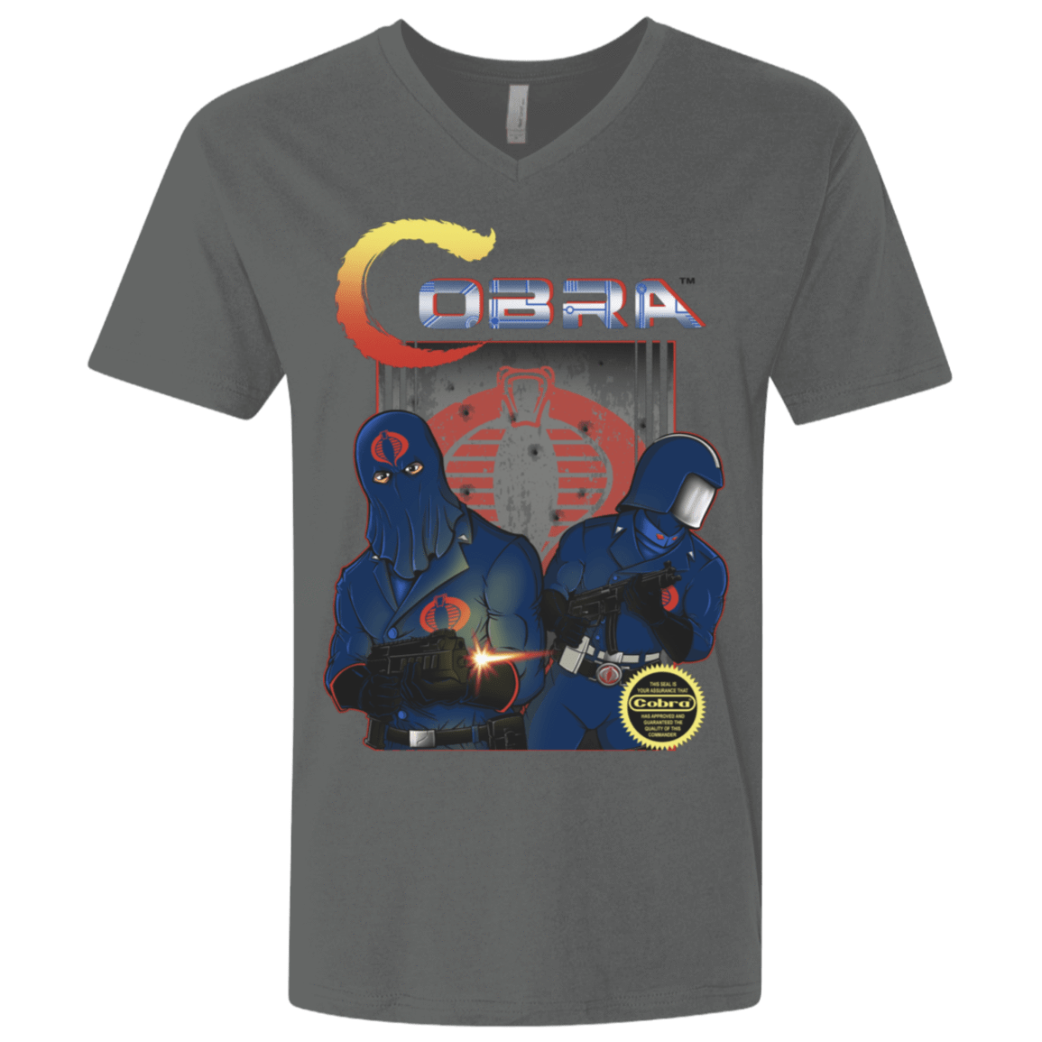 T-Shirts Heavy Metal / X-Small COBRA Men's Premium V-Neck