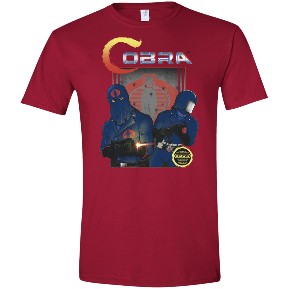 T-Shirts Cardinal Red / S COBRA Men's Semi-Fitted Softstyle