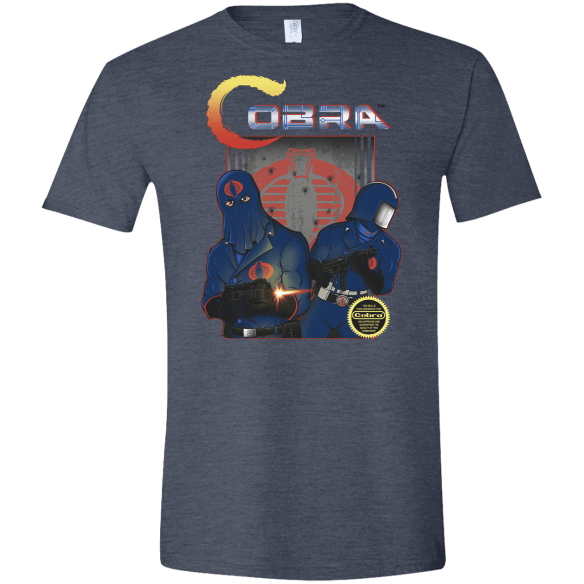 T-Shirts Heather Navy / S COBRA Men's Semi-Fitted Softstyle