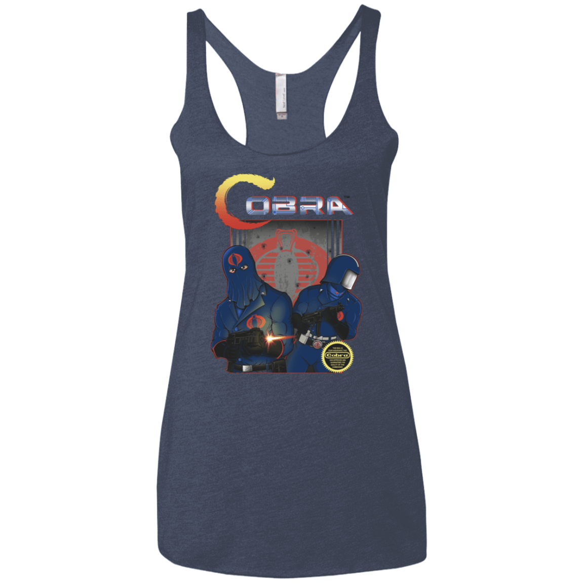 T-Shirts Vintage Navy / X-Small COBRA Women's Triblend Racerback Tank