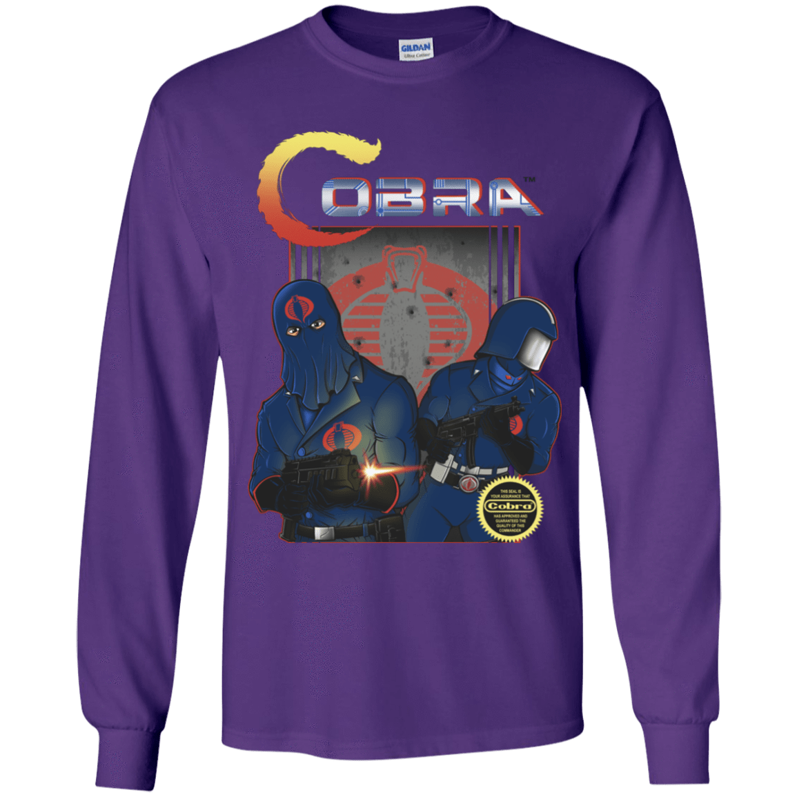 T-Shirts Purple / YS COBRA Youth Long Sleeve T-Shirt