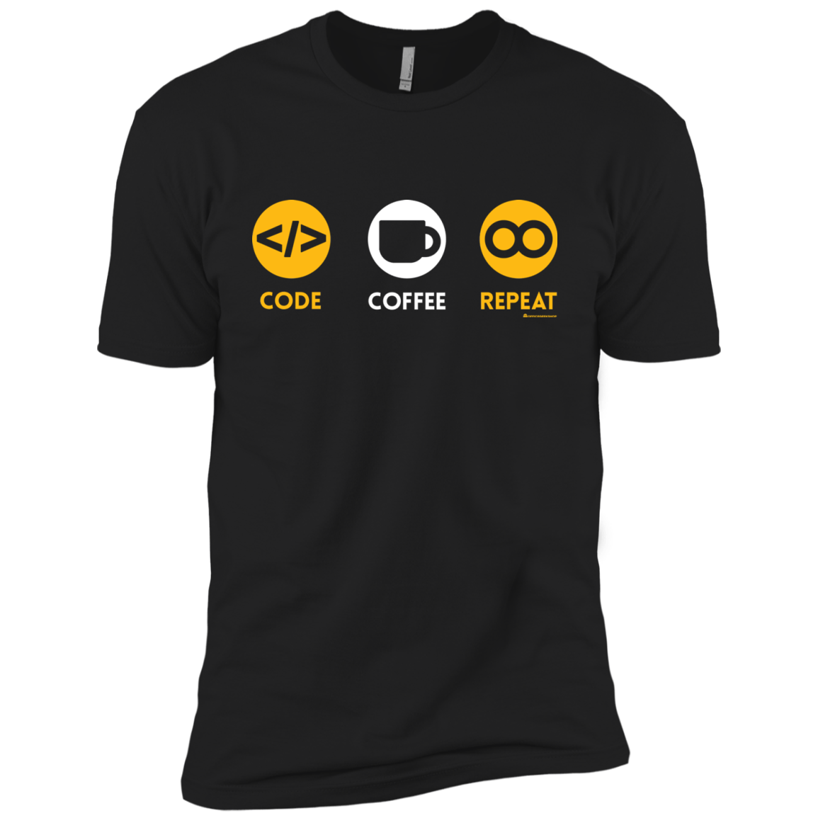 T-Shirts Black / YXS Code Coffee Repeat Boys Premium T-Shirt