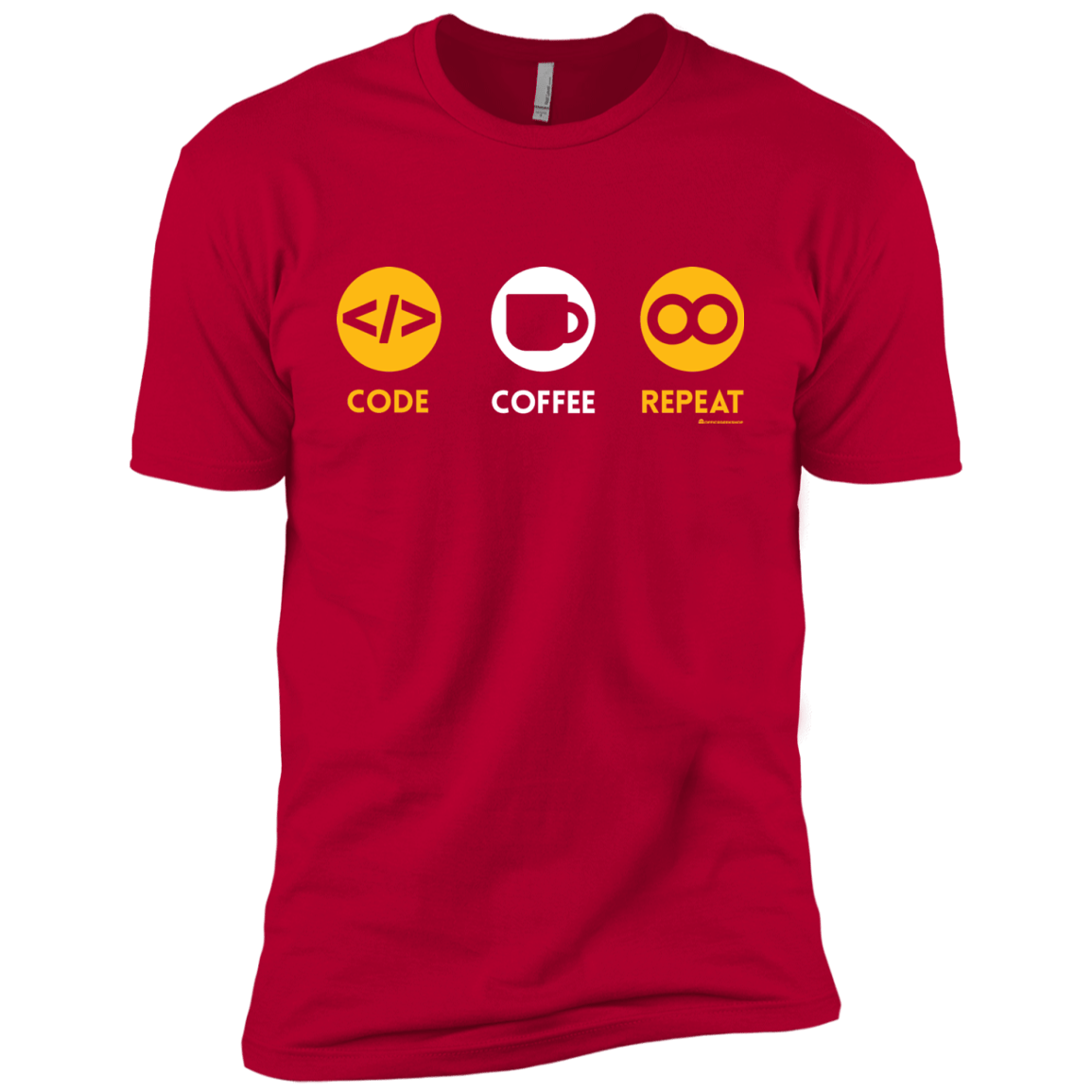 T-Shirts Red / YXS Code Coffee Repeat Boys Premium T-Shirt
