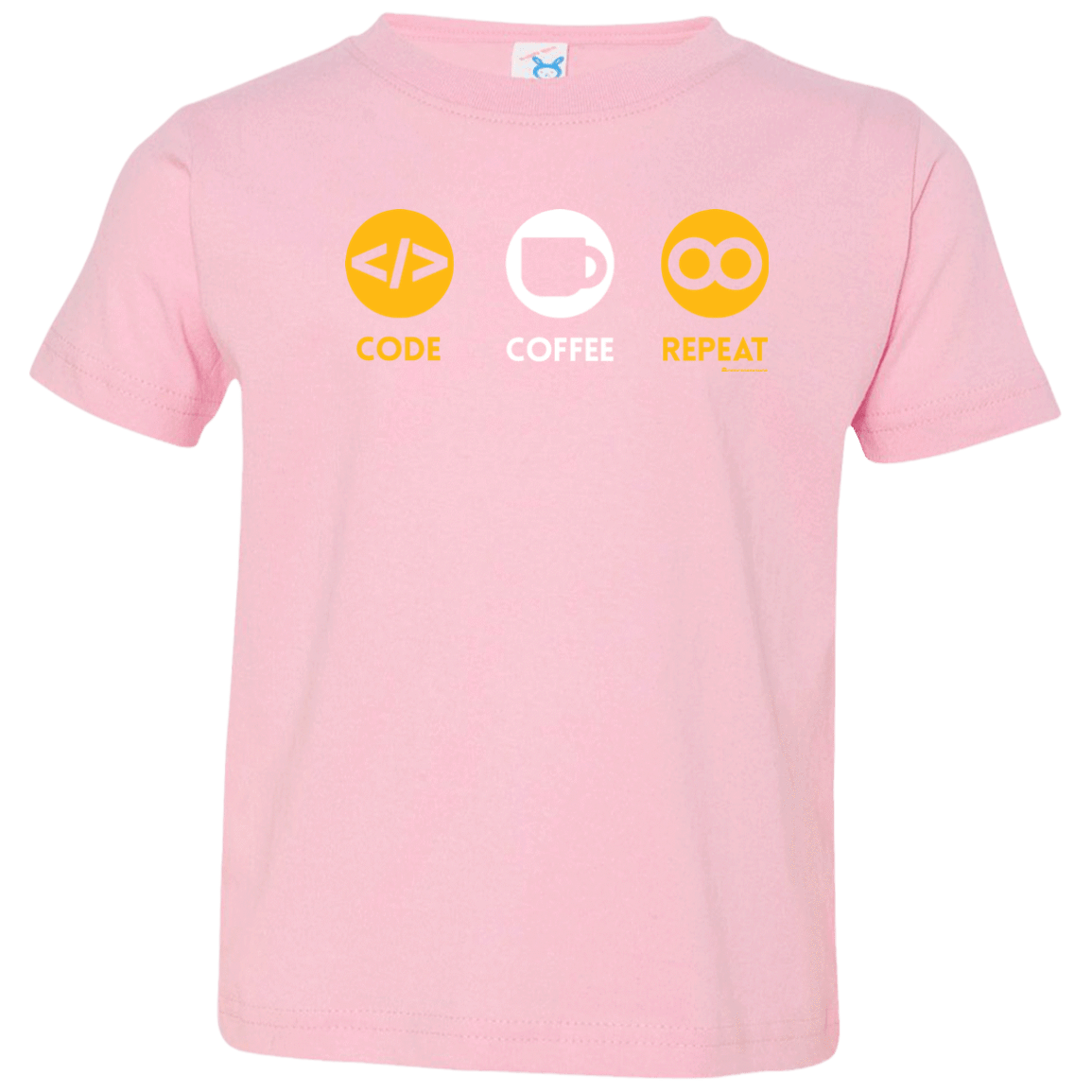 T-Shirts Pink / 2T Code Coffee Repeat Toddler Premium T-Shirt