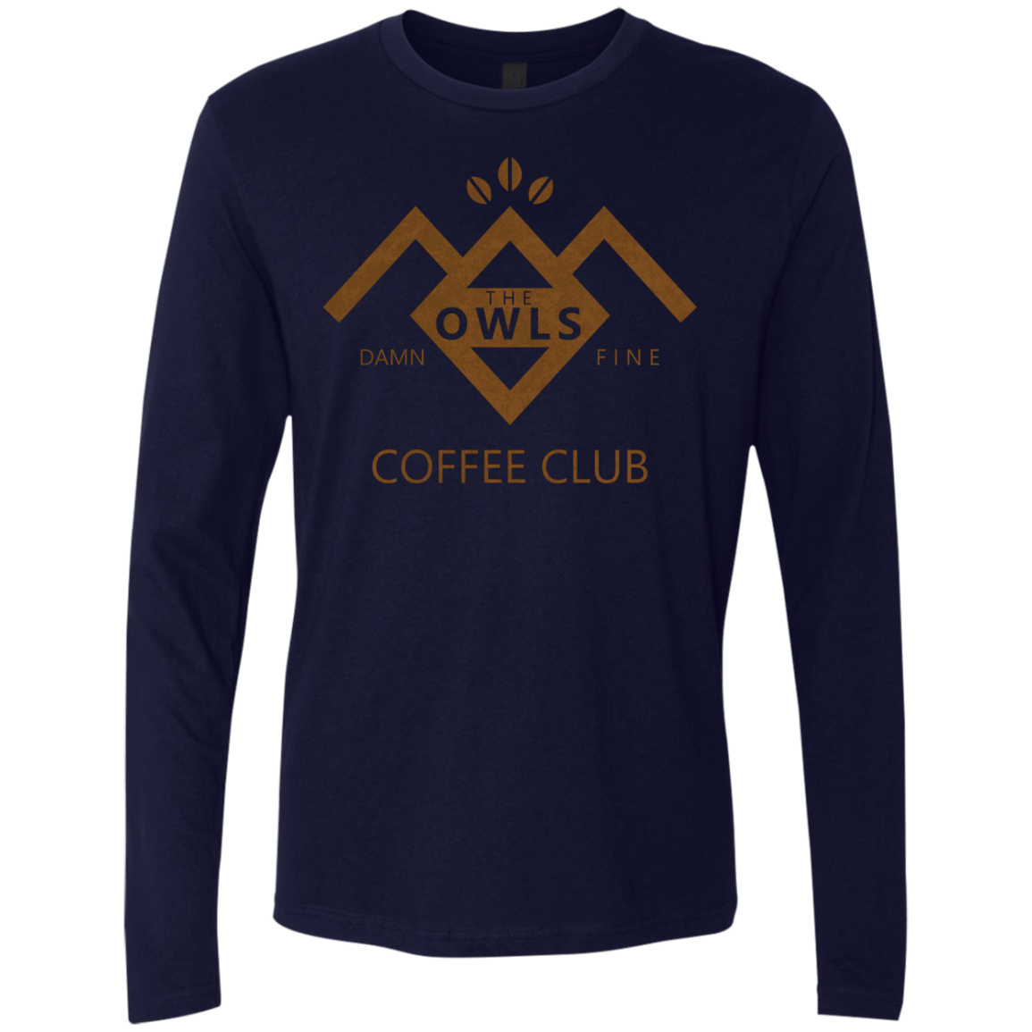 T-Shirts Midnight Navy / Small Coffee Club Men's Premium Long Sleeve