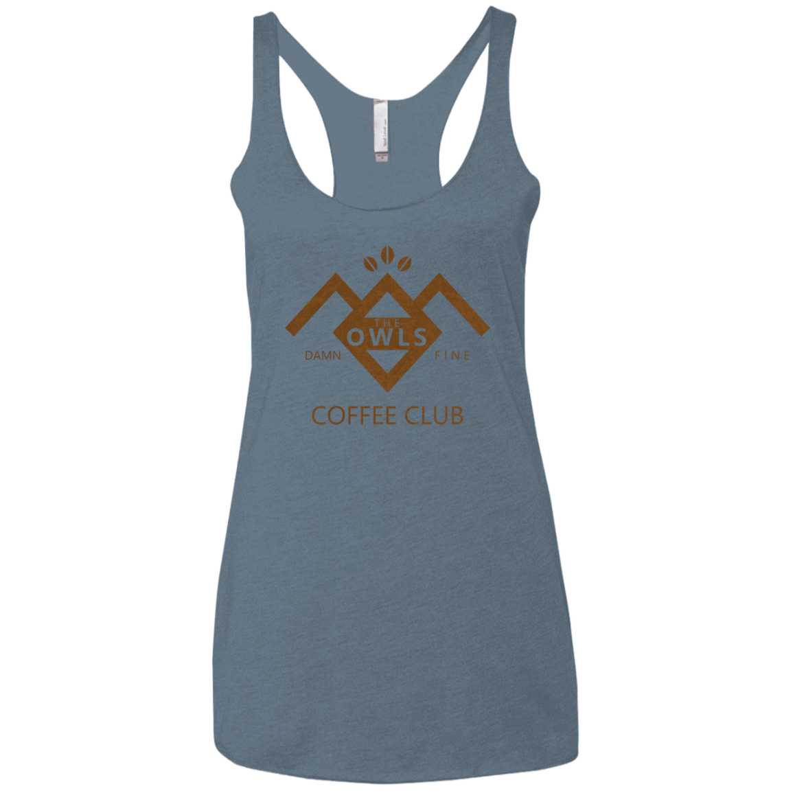 T-Shirts Indigo / X-Small Coffee Club Women's Triblend Racerback Tank
