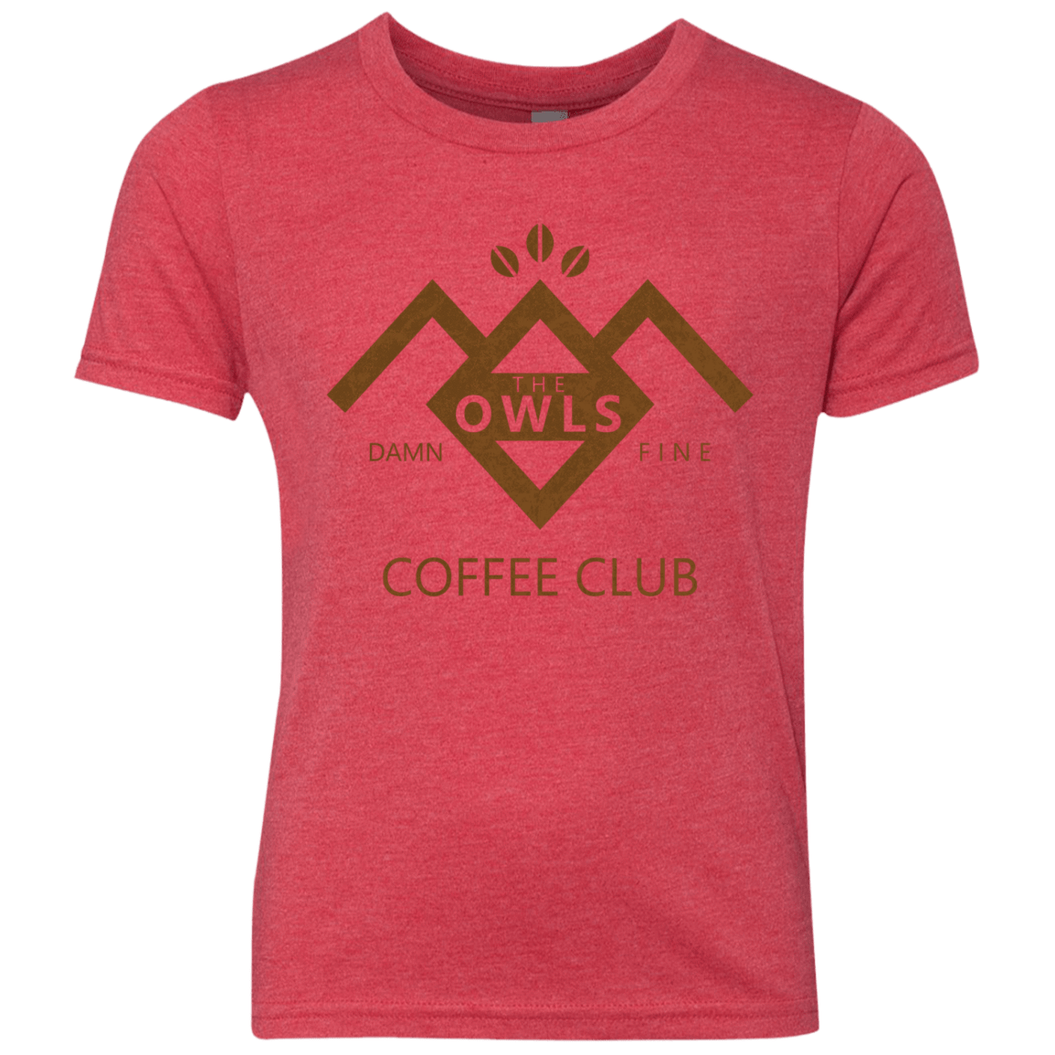 T-Shirts Vintage Red / YXS Coffee Club Youth Triblend T-Shirt