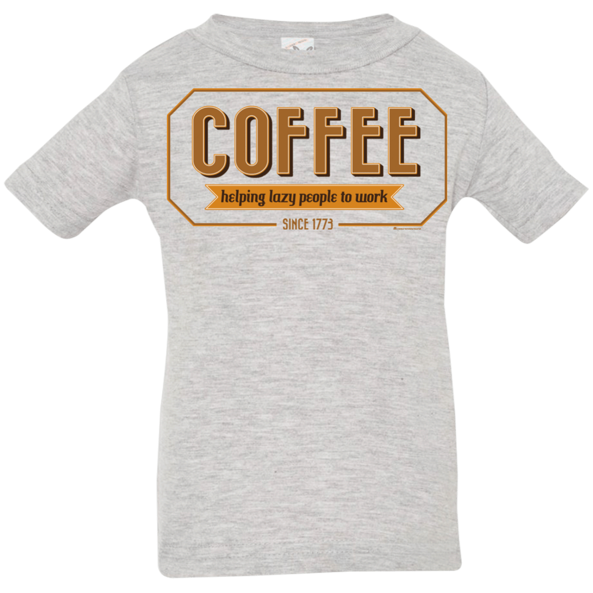 T-Shirts Heather Grey / 6 Months Coffee For Lazy People Infant PremiumT-Shirt