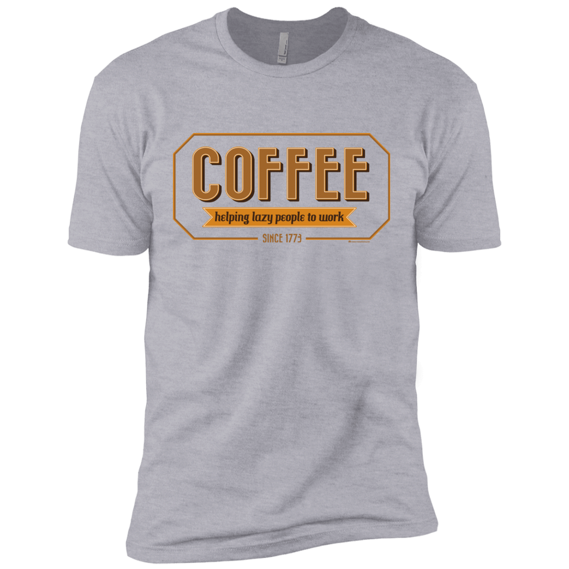 T-Shirts Heather Grey / X-Small Coffee For Lazy People Men's Premium T-Shirt