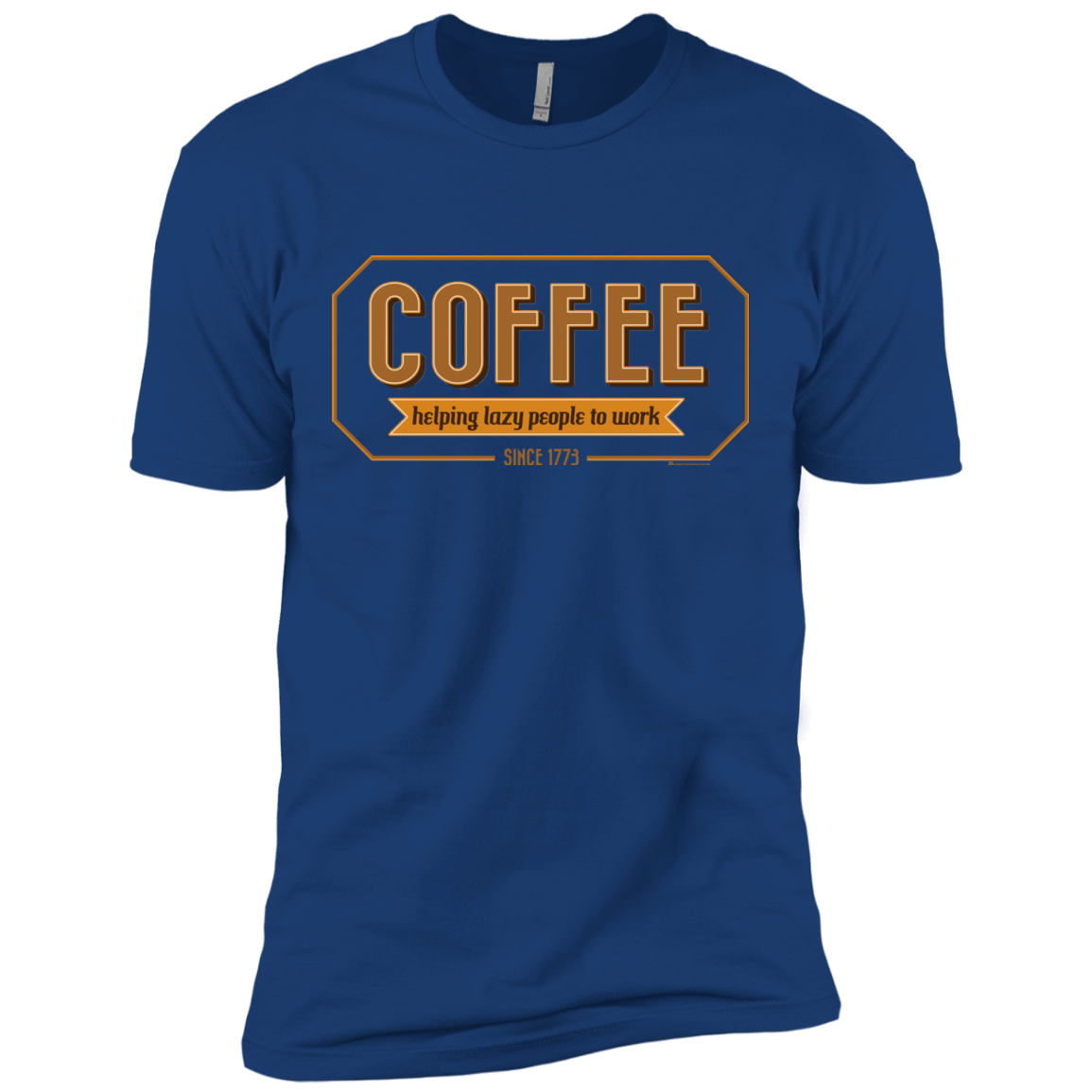 T-Shirts Royal / X-Small Coffee For Lazy People Men's Premium T-Shirt
