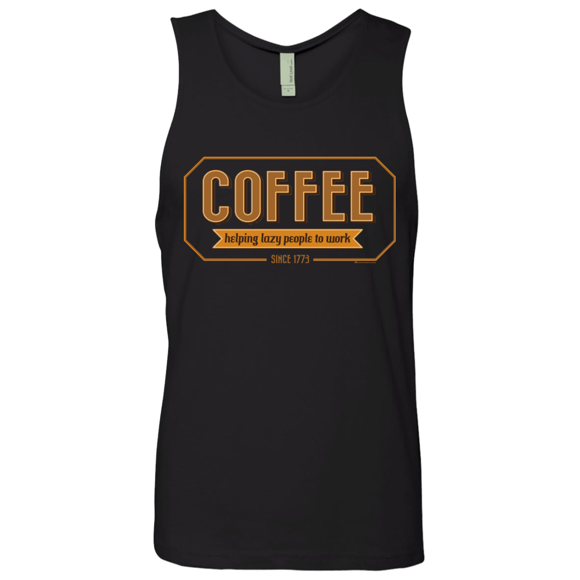 T-Shirts Black / Small Coffee For Lazy People Men's Premium Tank Top