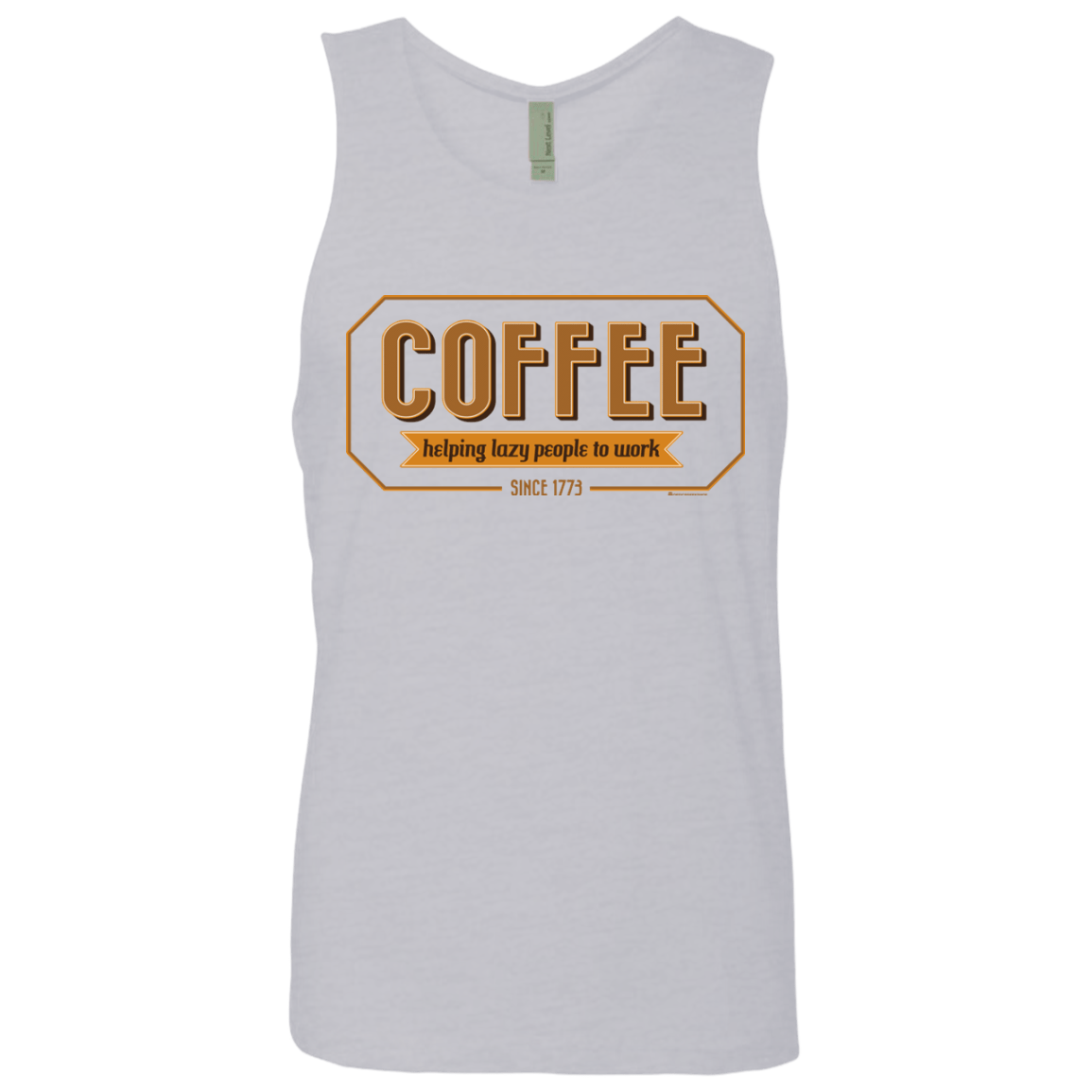T-Shirts Heather Grey / Small Coffee For Lazy People Men's Premium Tank Top