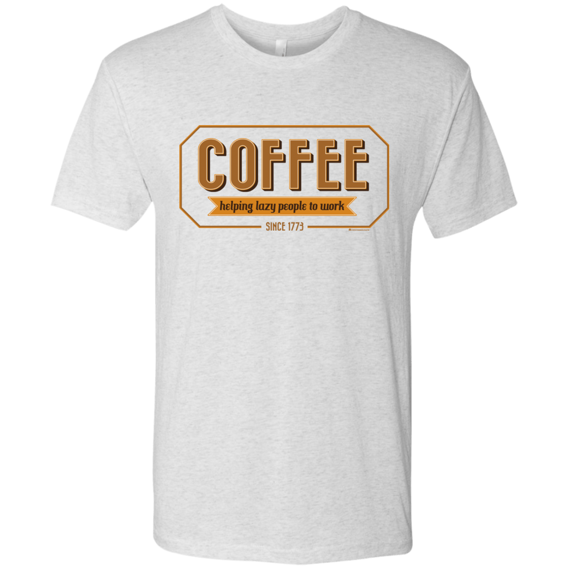 T-Shirts Heather White / Small Coffee For Lazy People Men's Triblend T-Shirt