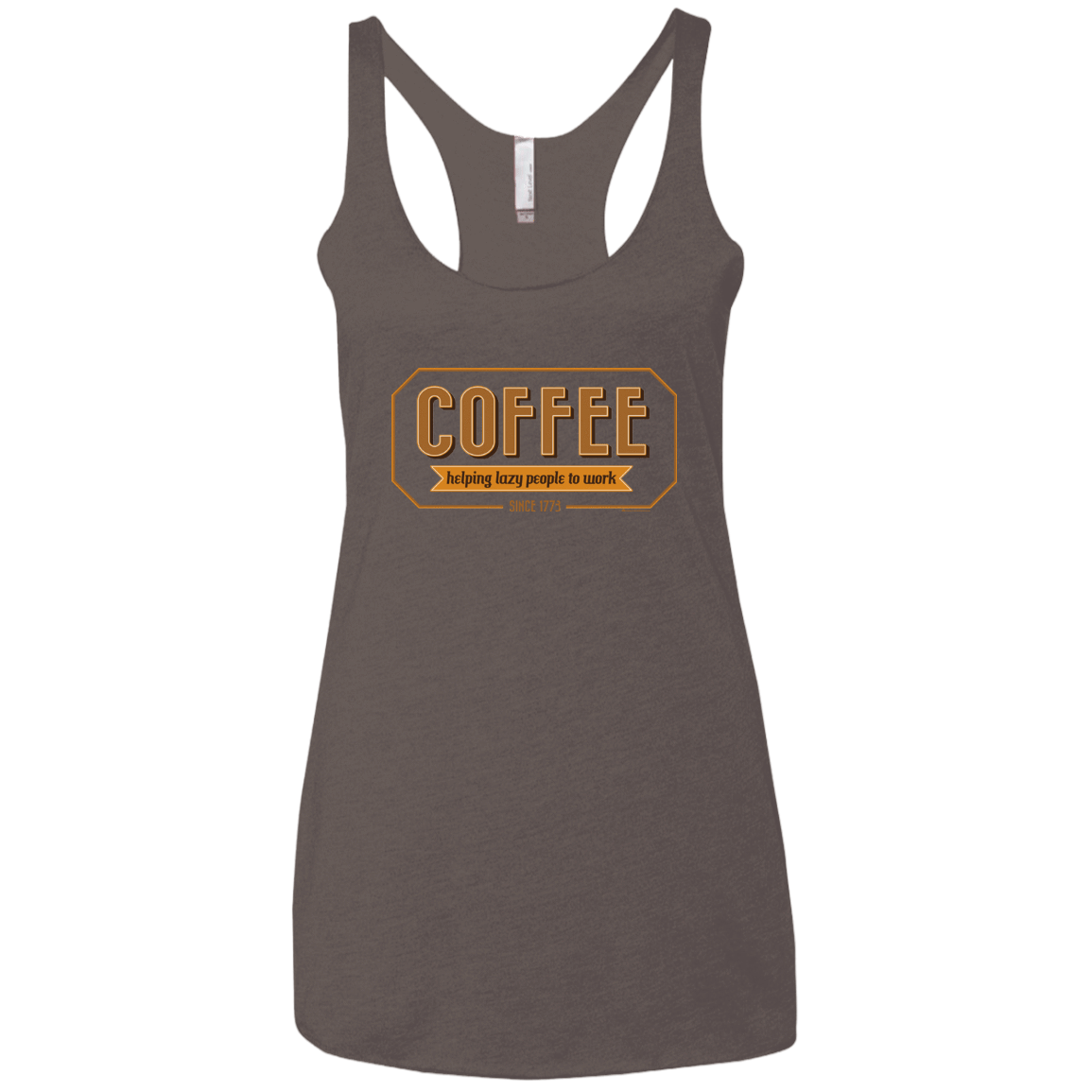 T-Shirts Macchiato / X-Small Coffee For Lazy People Women's Triblend Racerback Tank