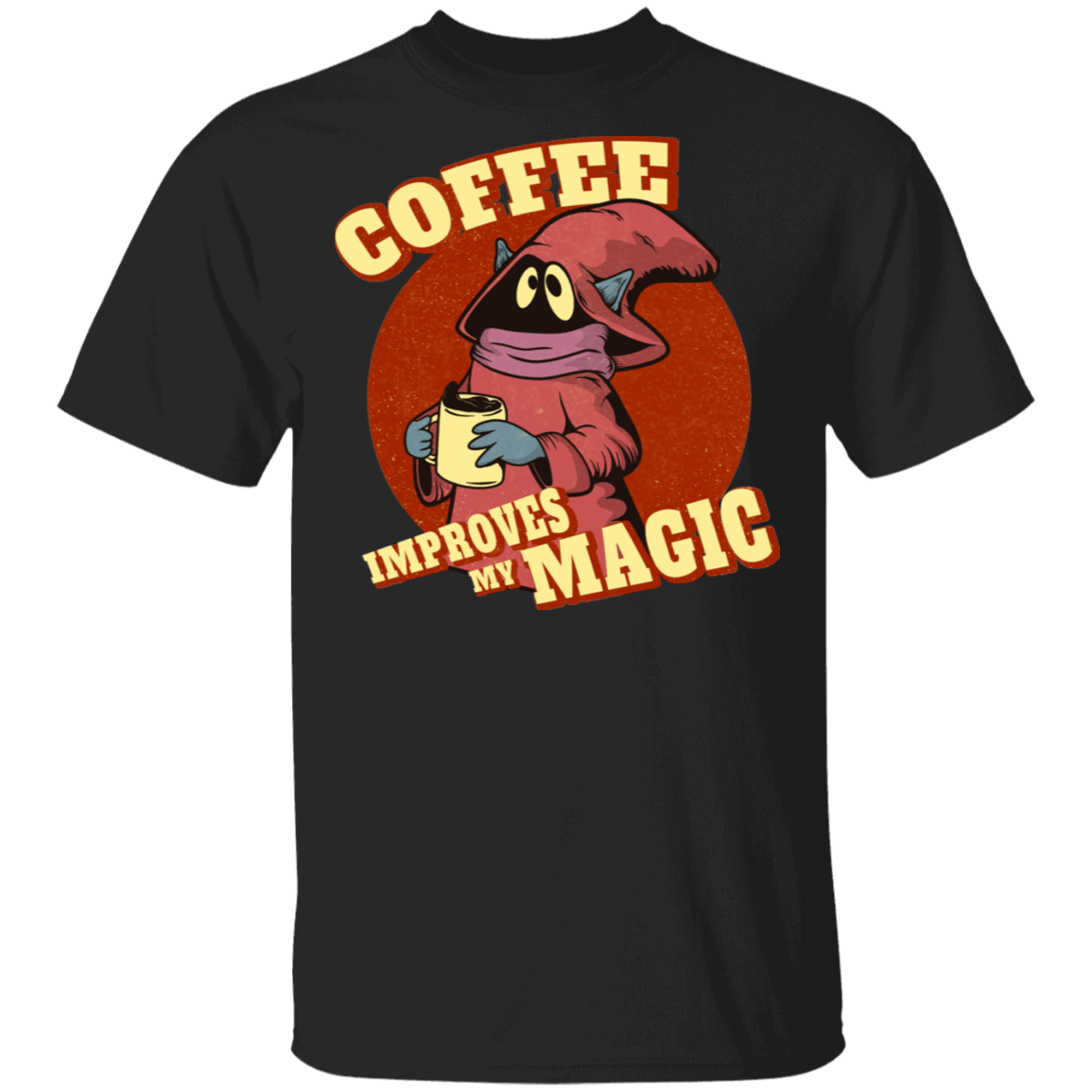 T-Shirts Black / S Coffee Improves My Magic T-Shirt