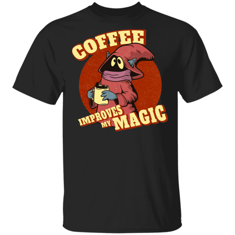 T-Shirts Black / S Coffee Improves My Magic T-Shirt