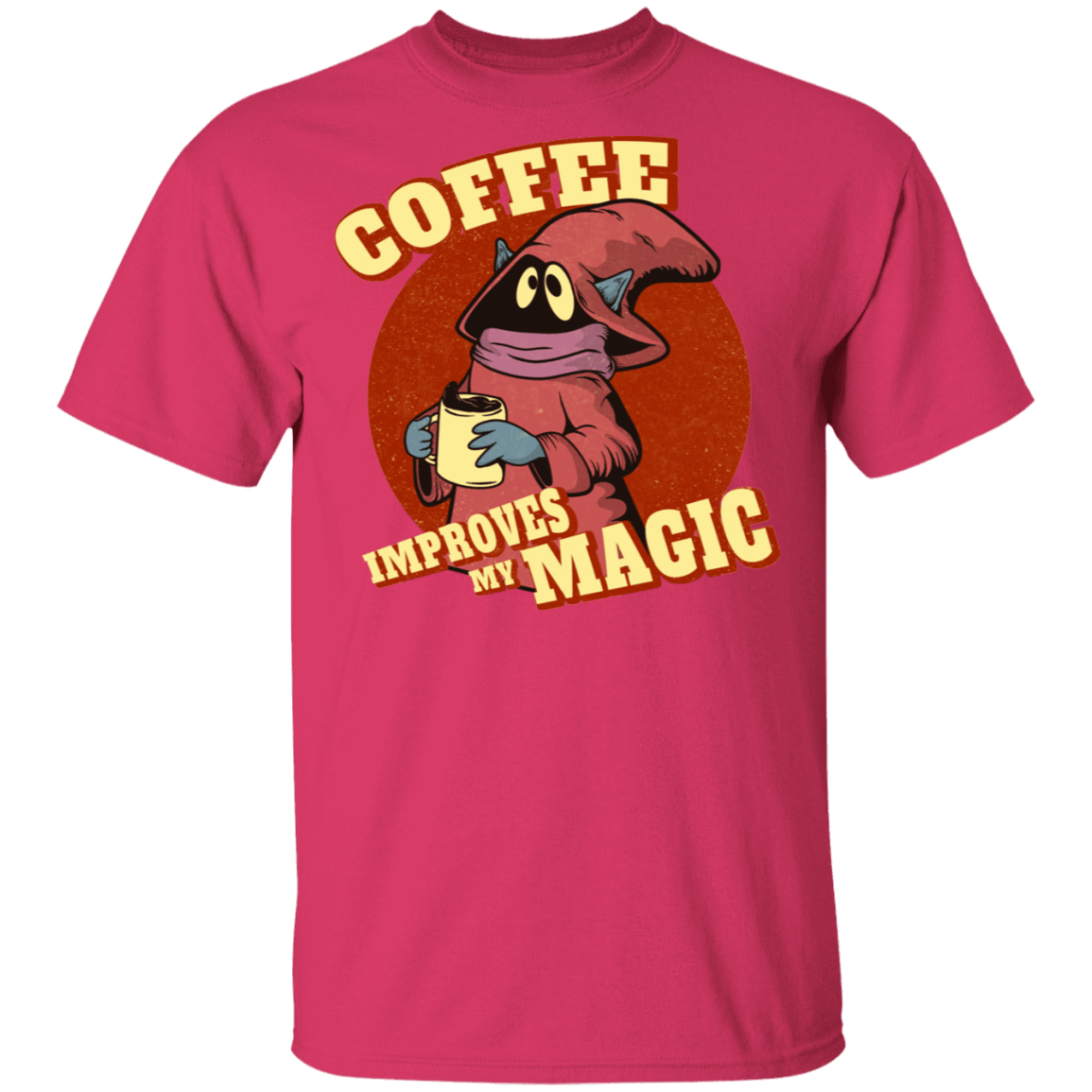 T-Shirts Heliconia / S Coffee Improves My Magic T-Shirt