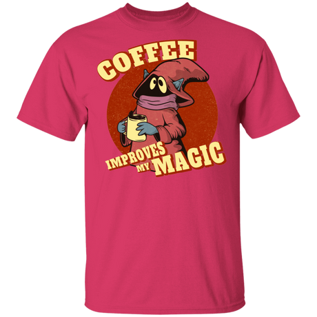 T-Shirts Heliconia / S Coffee Improves My Magic T-Shirt