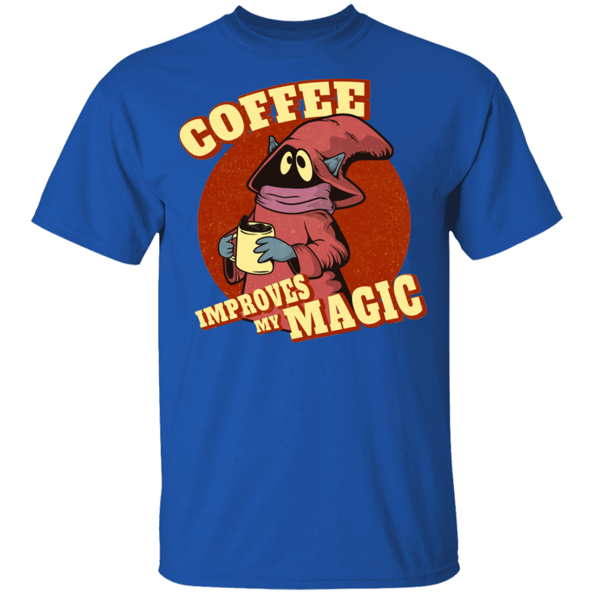 T-Shirts Royal / YXS Coffee Improves My Magic Youth T-Shirt