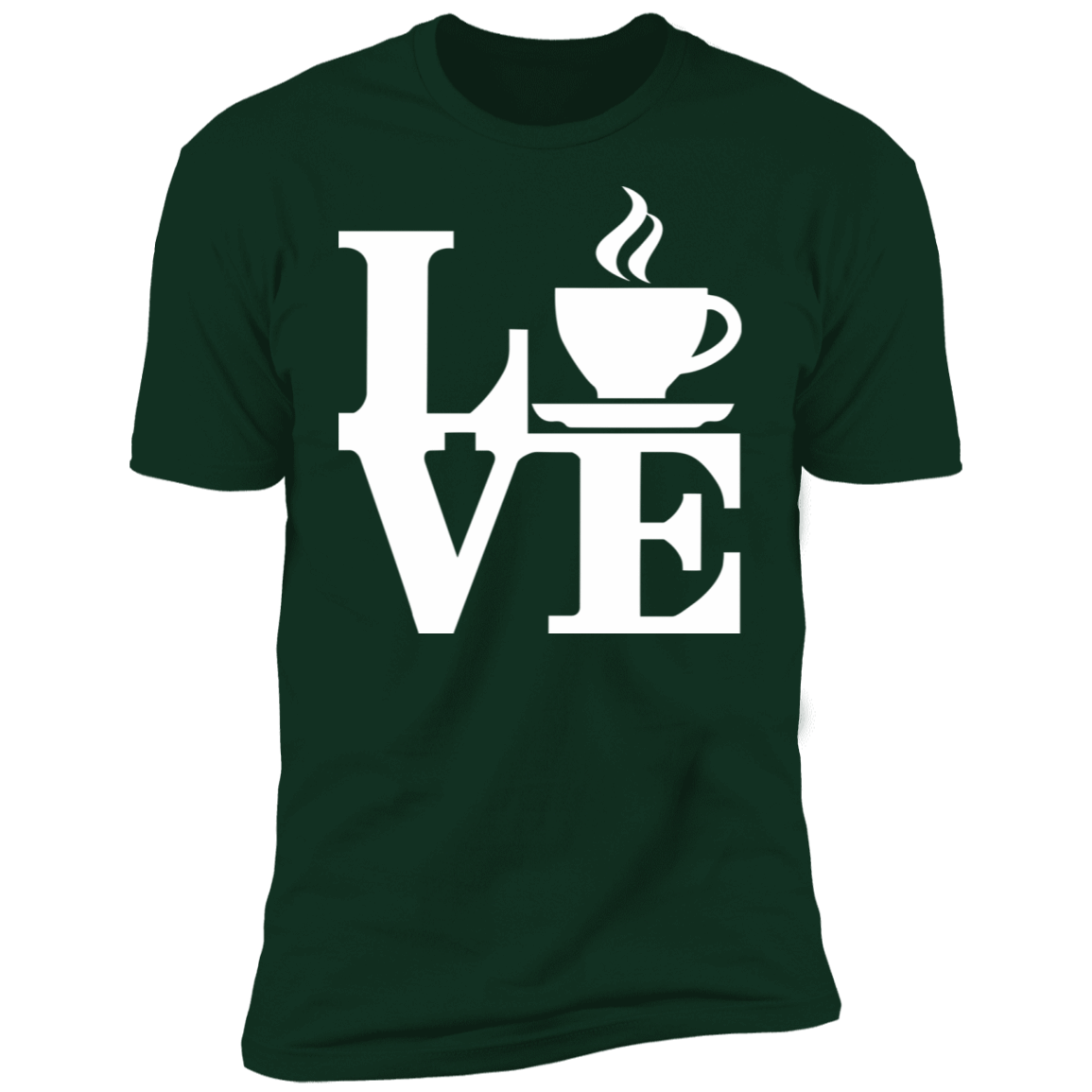 T-Shirts Forest Green / S Coffee Love Men's Premium T-Shirt