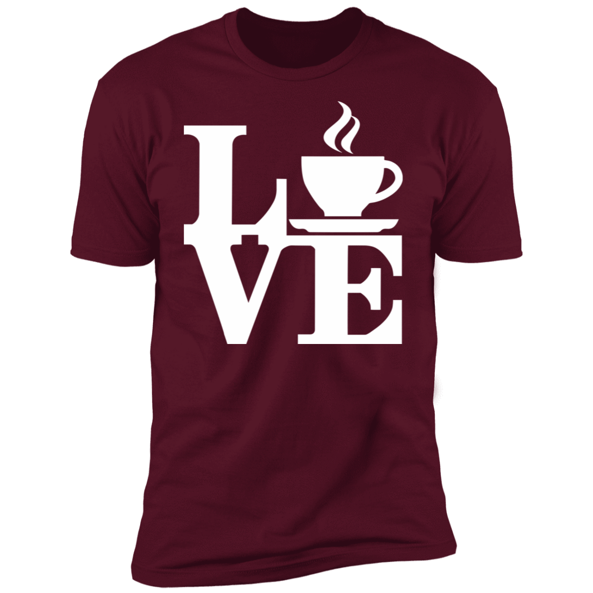 T-Shirts Maroon / S Coffee Love Men's Premium T-Shirt