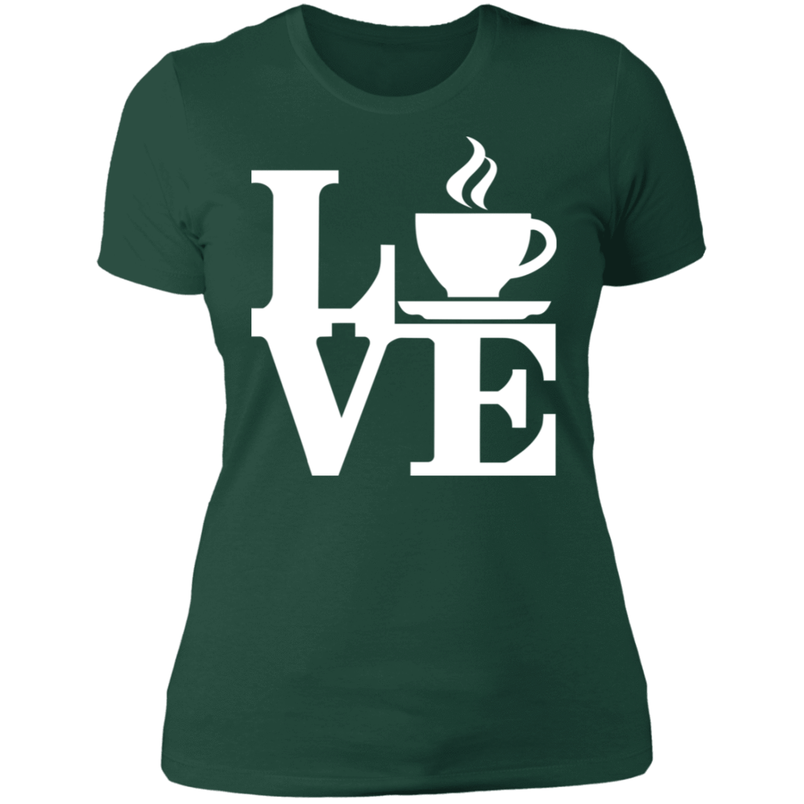 T-Shirts Forest Green / S Coffee Love Women's Premium T-Shirt