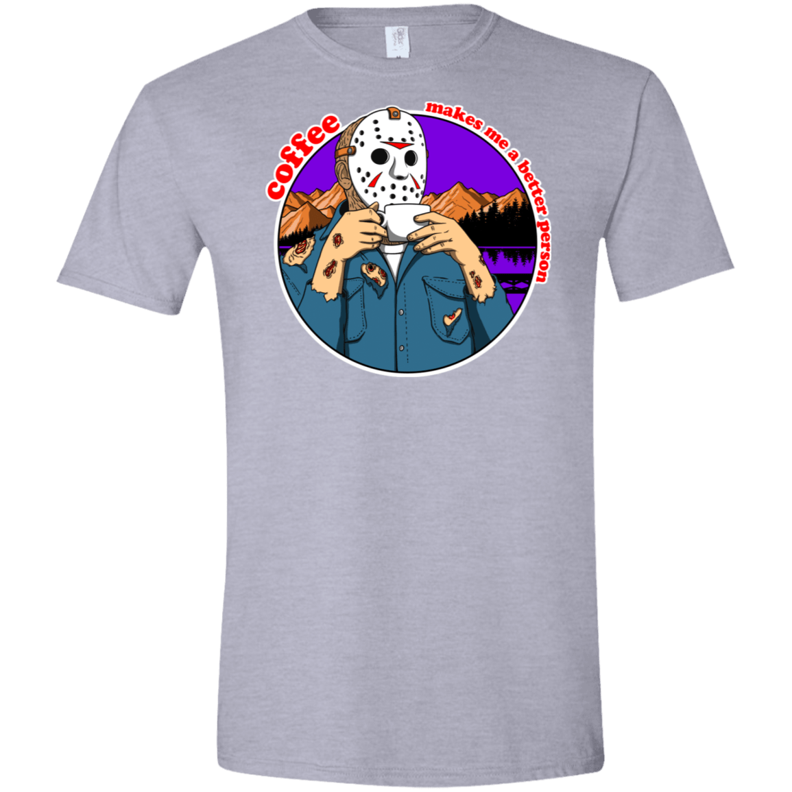 T-Shirts Sport Grey / X-Small Coffee Makes Me Better Men's Semi-Fitted Softstyle