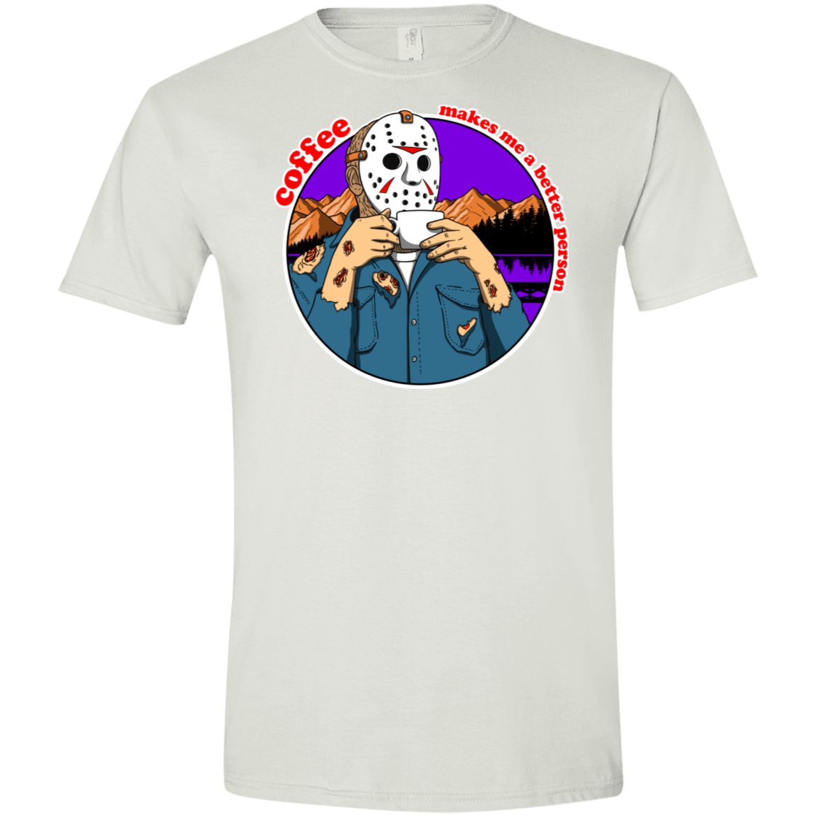 T-Shirts White / X-Small Coffee Makes Me Better Men's Semi-Fitted Softstyle