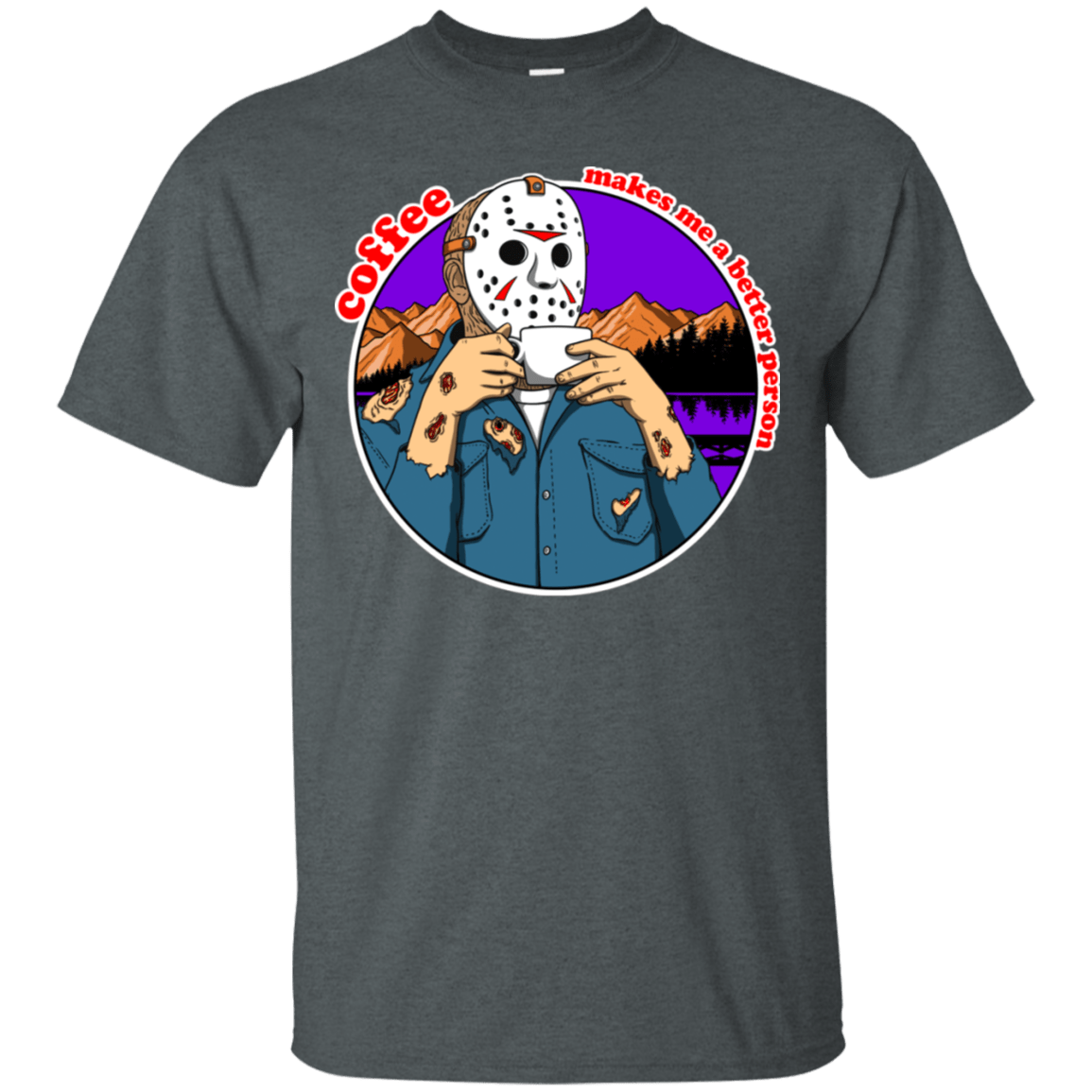 T-Shirts Dark Heather / S Coffee Makes Me Better T-Shirt